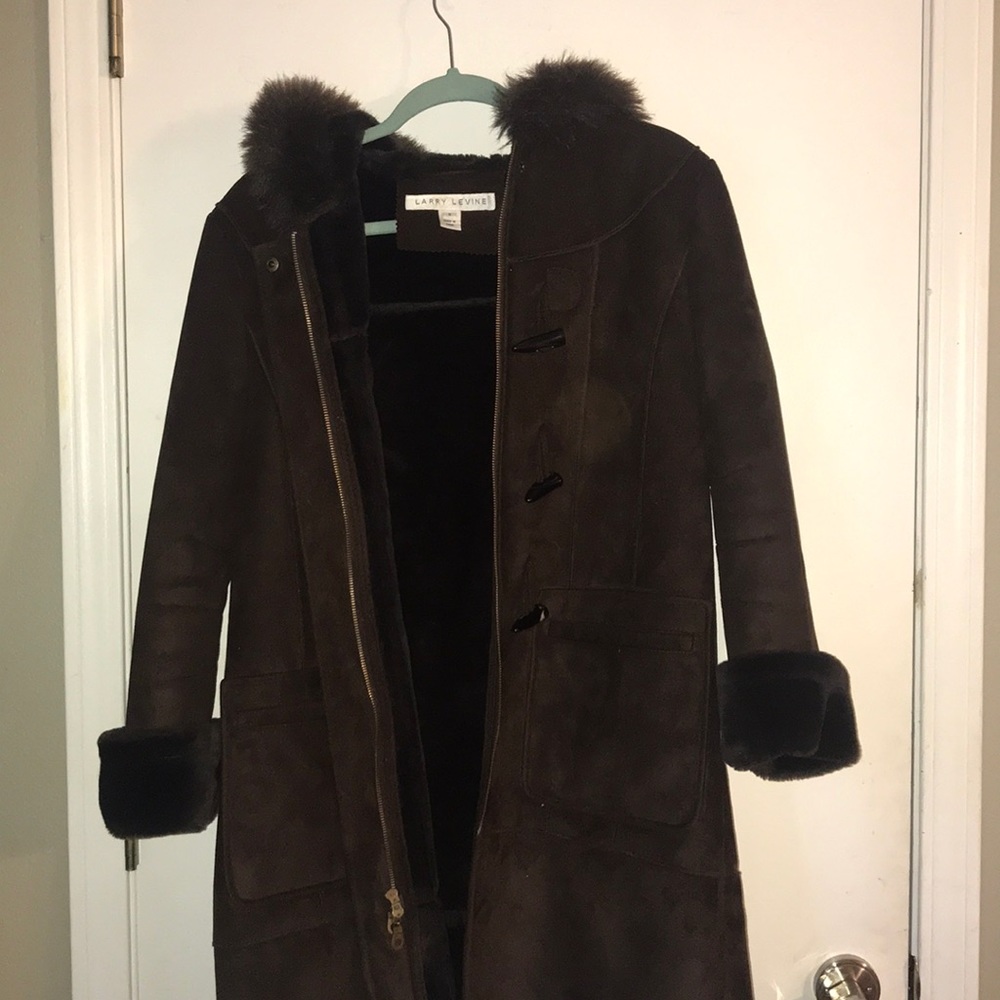 💕Larry Levine brown coat